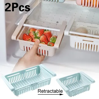 2PCS Adjustable Refrigerator Organizer Stretchable Retractable Drawer Fresh Basket Pull-out Shelf Kitchen Organizer Storage Rack
2PCS Adjustable Refrigerator Organizer Stretchable Retractable Drawer Fresh Basket Pull-out Shelf Kitchen Organizer Storage Rack