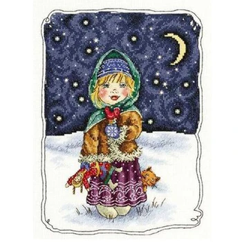 Gold Collection Lovely Counted Cross Stitch Kit Russian Christmas Eve Girl Child and The Cat in Snowy Day Winter night M630
Gold Collection Lovely Counted Cross Stitch Kit Russian Christmas Eve Girl Child and The Cat in Snowy Day Winter night M630