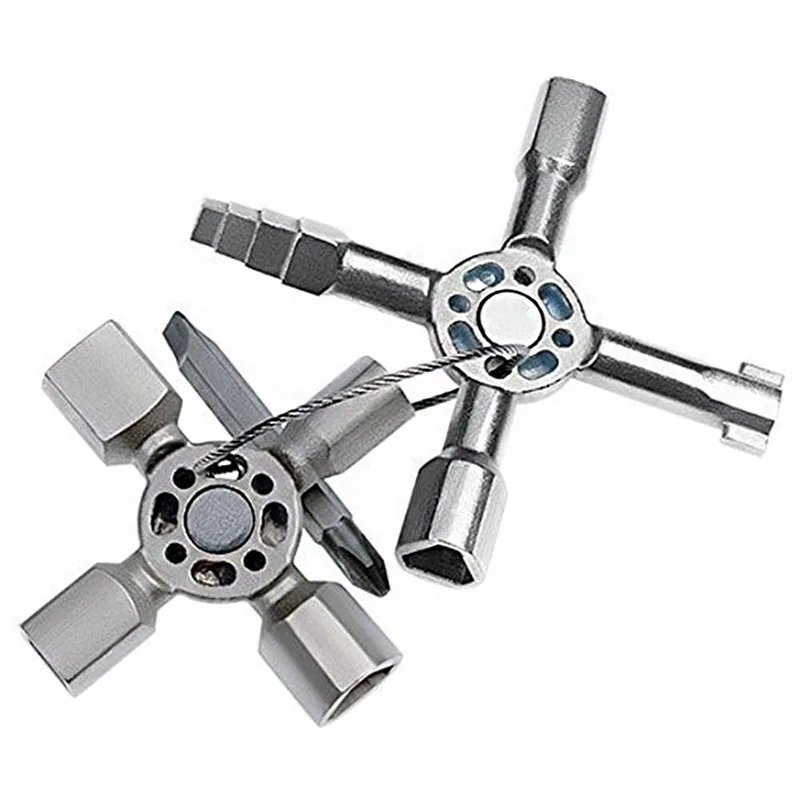 10 In 1 Multifunction Cross Switch Key Wrench Alloy Universal Square Triangle Elevator Electrical Cupboard Box Train Cabinet
10 In 1 Multifunction Cross Switch Key Wrench Alloy Universal Square Triangle Elevator Electrical Cupboard Box Train Cabinet
