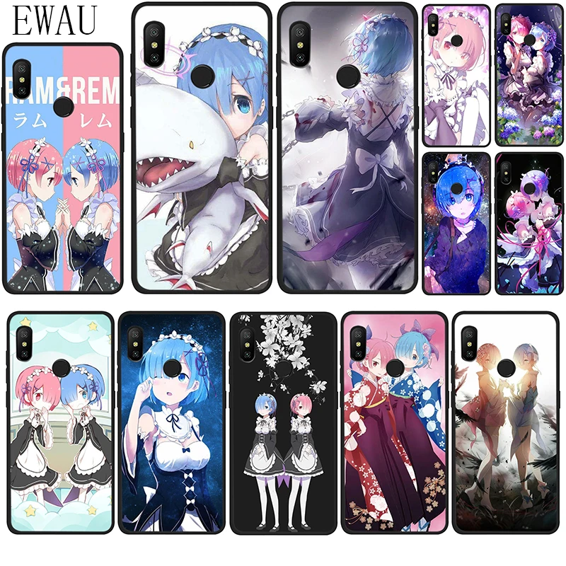 EWAU Rem and Ram Re Zero Silicone phone case for Xiaomi Redmi Note 4 4X 5 6 7 8 Pro 5A prime
EWAU Rem and Ram Re Zero Silicone phone case for Xiaomi Redmi Note 4 4X 5 6 7 8 Pro 5A prime