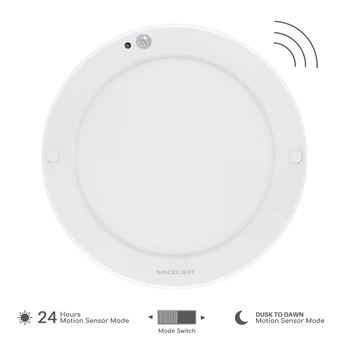 LED Motion Sensor Panel Ceiling Light Fixture with Dusk to Dawn Sensor and PIR Motion Detector, Dual Mode Switchable,
LED Motion Sensor Panel Ceiling Light Fixture with Dusk to Dawn Sensor and PIR Motion Detector, Dual Mode Switchable,