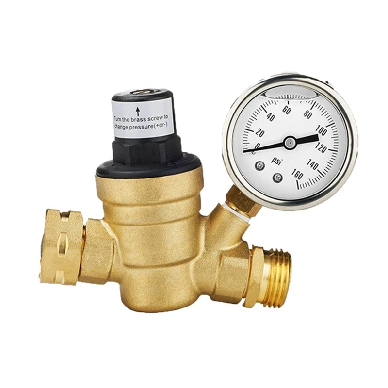 Premium Quality Brass Water Pressure Regulator Lead Free Valve Adjustable Water Pressure Reducer Valve for RV Screened Filter
Premium Quality Brass Water Pressure Regulator Lead Free Valve Adjustable Water Pressure Reducer Valve for RV Screened Filter
