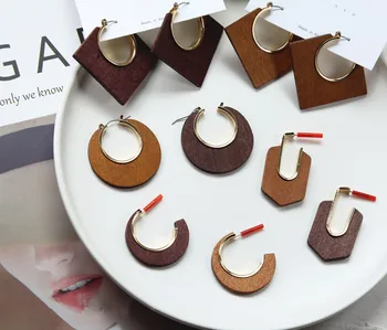 Winter style 10pair/lot wood decoration geometry shape fashion women earrings stud diy jewelry earring accessory
Winter style 10pair/lot wood decoration geometry shape fashion women earrings stud diy jewelry earring accessory