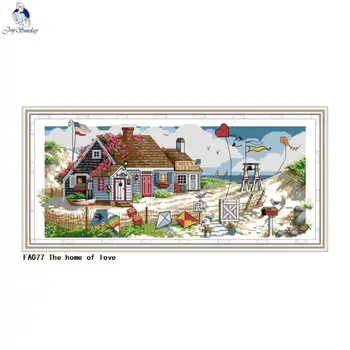 Joy Sunday Embroidery The home of love Patterns Printed on Canvas 14CT 11CT Cross Stitch kits Needlework Sets
Joy Sunday Embroidery The home of love Patterns Printed on Canvas 14CT 11CT Cross Stitch kits Needlework Sets