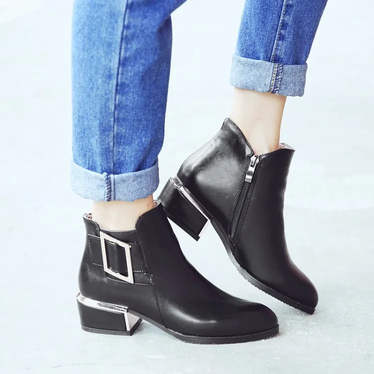 Big Size 9 10 11 12 boots women shoes ankle boots for women ladies boots shoes woman winter Side zipper with metal buckle
Big Size 9 10 11 12 boots women shoes ankle boots for women ladies boots shoes woman winter Side zipper with metal buckle