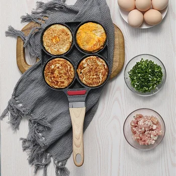 Four-Hole Frying Pan Frying Pan Non-Stick Smoke-Free Breakfast Kitchen Cooking Pan
Four-Hole Frying Pan Frying Pan Non-Stick Smoke-Free Breakfast Kitchen Cooking Pan