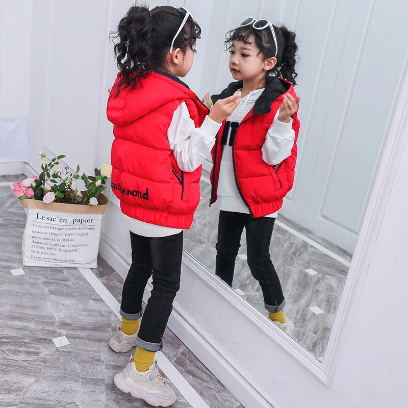 new winter Girls Kids boys Down cotton vest thick warm hooded vest comfortable cute baby Clothes Children Clothing
new winter Girls Kids boys Down cotton vest thick warm hooded vest comfortable cute baby Clothes Children Clothing