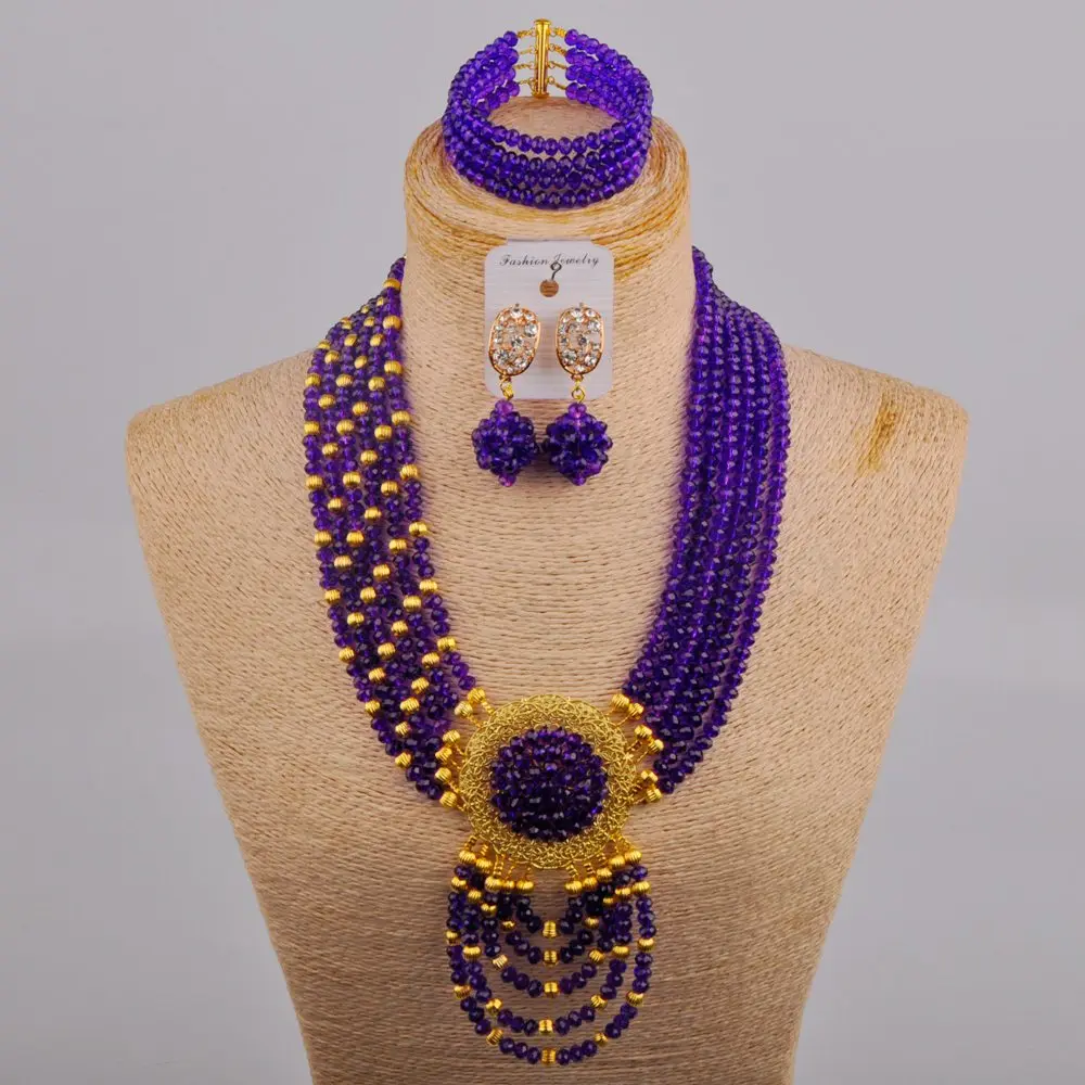 Purple Costume Jewelry Set Fashion African Beads Jewelry Set Crystal Bridal Jewelry Set
Purple Costume Jewelry Set Fashion African Beads Jewelry Set Crystal Bridal Jewelry Set