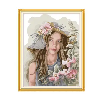 Joy Sunday Counted Cross Stitch Set Teenage Girl Patterns Printed on Canvas 11ct 14ct DMC Embroidery Needlework Set DIY Handwork
Joy Sunday Counted Cross Stitch Set Teenage Girl Patterns Printed on Canvas 11ct 14ct DMC Embroidery Needlework Set DIY Handwork
