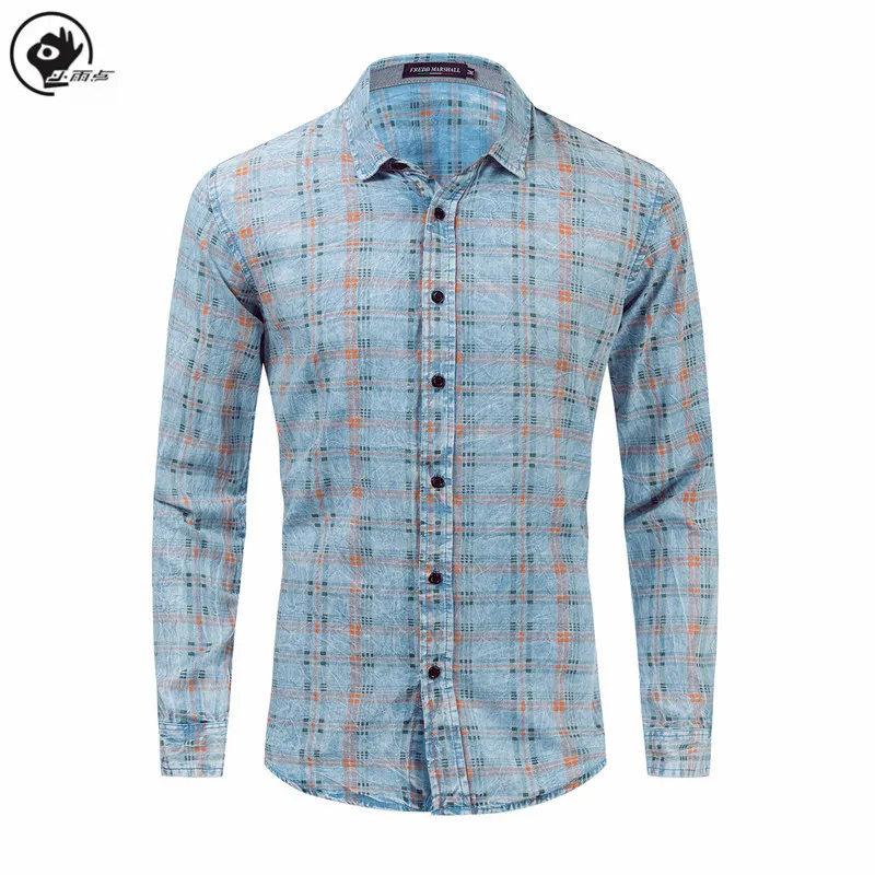 Little Raindrop Men Shirt Long Sleeve Men Fashion Printed Shirt 100% Cotton Casual Plaid Shirt Male Social Mens Clothing
Little Raindrop Men Shirt Long Sleeve Men Fashion Printed Shirt 100% Cotton Casual Plaid Shirt Male Social Mens Clothing