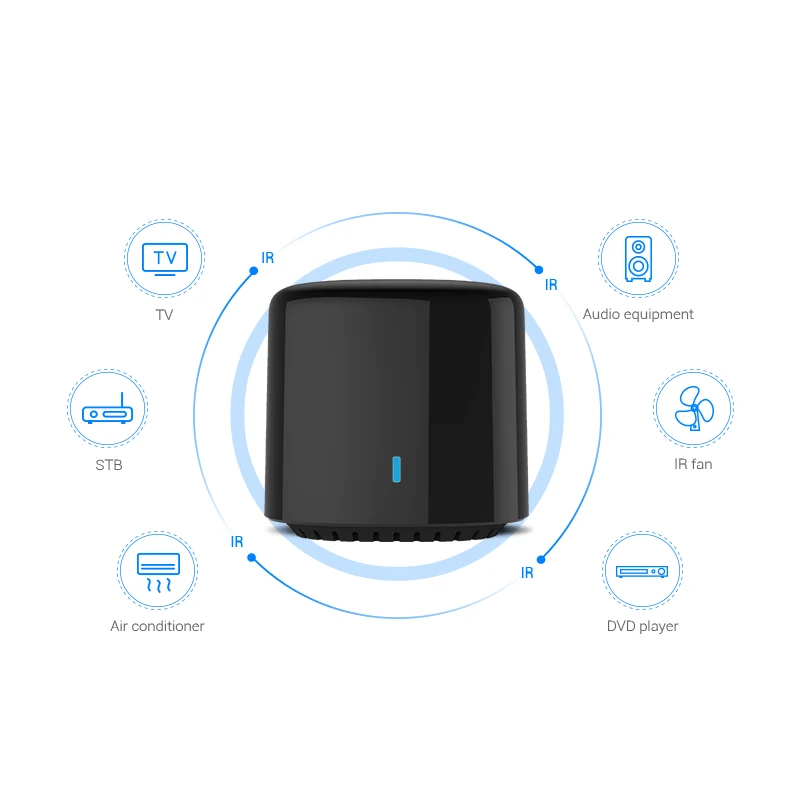 Broadlink RM4 C mini Smart Home WiFi IR Casa Inteligente Smart Remote Controller Automation Modules Compatible with Amazon Alexa
Broadlink RM4 C mini Smart Home WiFi IR Casa Inteligente Smart Remote Controller Automation Modules Compatible with Amazon Alexa
