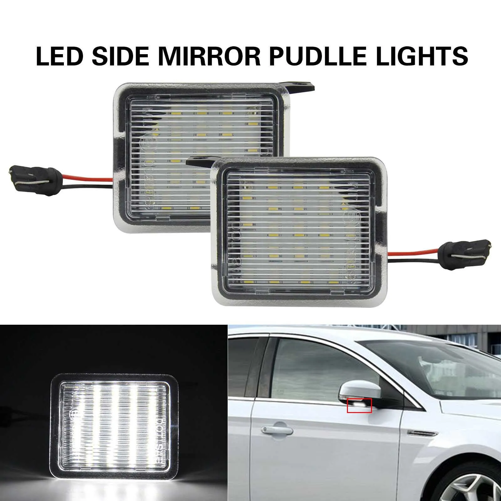 2PCS LED Side Mirror Puddle Light Door Shadow Lamp For Ford Focus C-Max Kuga Clear
2PCS LED Side Mirror Puddle Light Door Shadow Lamp For Ford Focus C-Max Kuga Clear