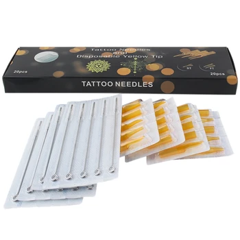 20Pcs Stainless Steel Tattoo Needles Set With 20Pcs Disposable Tattoo Tips Tubes Set Sterile Nozzle Semi-Permanent Rl/Rt
20Pcs Stainless Steel Tattoo Needles Set With 20Pcs Disposable Tattoo Tips Tubes Set Sterile Nozzle Semi-Permanent Rl/Rt