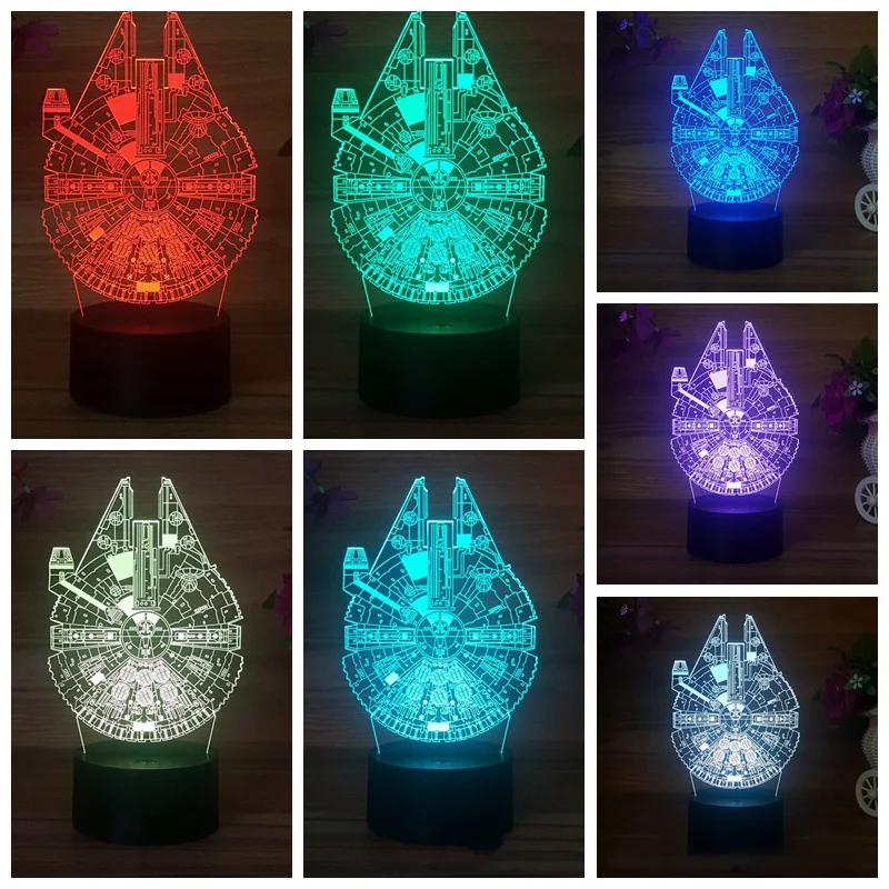 Table-Desk-Lamp Millennium Falcon Led-Night-Light Touch-Control Gifts Remote Home-Decoration Atmosphere 3D Sleep Lamp
Table-Desk-Lamp Millennium Falcon Led-Night-Light Touch-Control Gifts Remote Home-Decoration Atmosphere 3D Sleep Lamp