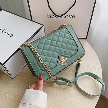 Chain Lattice Crossbody Bags For Women Leather Messenger Bag Sac A Main Female Shoulder Bags For Girls Leather Handbags Women
Chain Lattice Crossbody Bags For Women Leather Messenger Bag Sac A Main Female Shoulder Bags For Girls Leather Handbags Women
