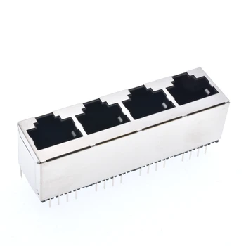 20PCS x RJ45 5224-8C/1x4 With Shield PCB Modular jack Network socket LAN CONNECTOR plug 4 Port 180 degree top-entry
20PCS x RJ45 5224-8C/1x4 With Shield PCB Modular jack Network socket LAN CONNECTOR plug 4 Port 180 degree top-entry