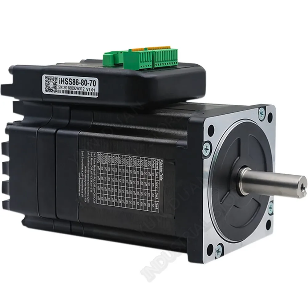 NEMA34 7.5Nm 86MM Integrated Hybrid closed loop Motor Driver 2000rpm 60V DC DSP drive Encoder Integration easy Servo kit IHSS86
NEMA34 7.5Nm 86MM Integrated Hybrid closed loop Motor Driver 2000rpm 60V DC DSP drive Encoder Integration easy Servo kit IHSS86