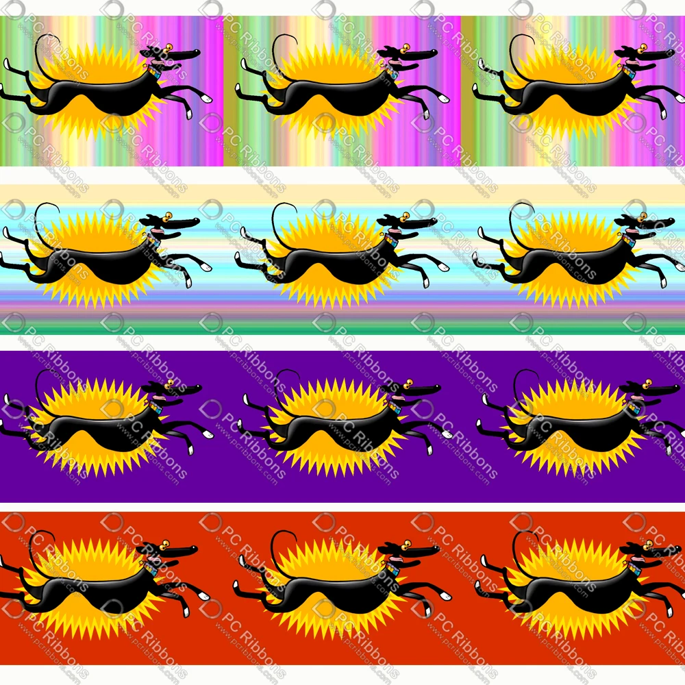 16-75MM Cute Greyhound Ribbon Custom Dog Design Cartoon for DIY Crafts Hair Bow Collar Lanyard/Satin /Grosgrain Ribbons CA357
16-75MM Cute Greyhound Ribbon Custom Dog Design Cartoon for DIY Crafts Hair Bow Collar Lanyard/Satin /Grosgrain Ribbons CA357