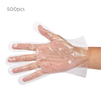 

500pcs Anti Infection Disposable Gloves Non Latex Gloves For Home Cleaning Work/Food/Garden Plastic Gloves rękawiczki medyczne 5