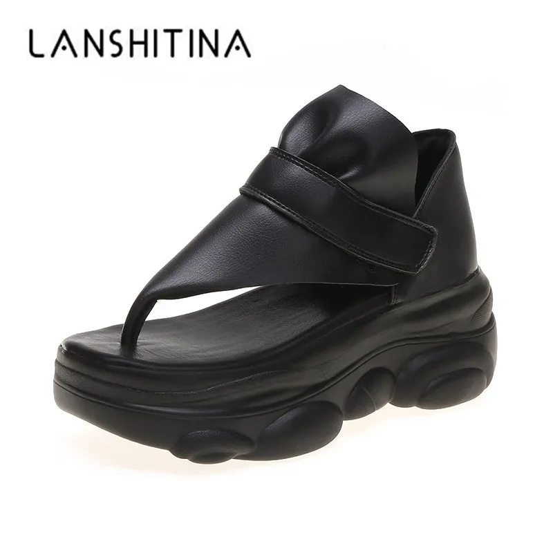 2020 Summer Leather Women Sandals Platform 6.5CM Wedge Heels Shoes Comfortable Outside Flip-Flops White Sneakers Beach Shoes
2020 Summer Leather Women Sandals Platform 6.5CM Wedge Heels Shoes Comfortable Outside Flip-Flops White Sneakers Beach Shoes