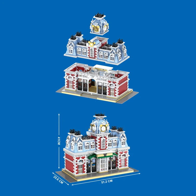 MOC-32566 Creator Expert City Street View California restaurant Building Blocks Bricks lepins Educational toys for Children Gift