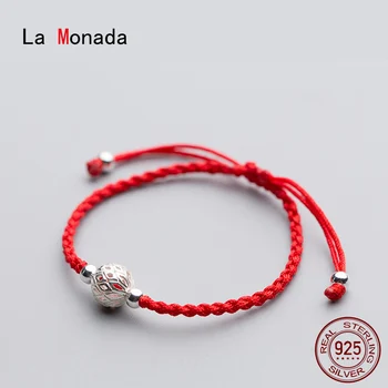 La Monada Hollow Ball Red Thread For Hand 925 Sterling Silver Bracelet Red Thread String Rope Bracelets For Women Silver 925
La Monada Hollow Ball Red Thread For Hand 925 Sterling Silver Bracelet Red Thread String Rope Bracelets For Women Silver 925