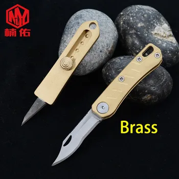 1PC EDC Portable Keychain Tool Pendant Brass Mini Folding Push-pull Knife Utility Knife Unpacking Unboxing Knife
1PC EDC Portable Keychain Tool Pendant Brass Mini Folding Push-pull Knife Utility Knife Unpacking Unboxing Knife
