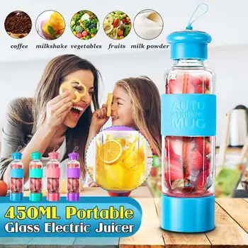 Portable Electric for Blender Juicer Cup Fruit Mixer Machine Smoothie Maker Bottle 450ML Glass Water Bottle
Portable Electric for Blender Juicer Cup Fruit Mixer Machine Smoothie Maker Bottle 450ML Glass Water Bottle