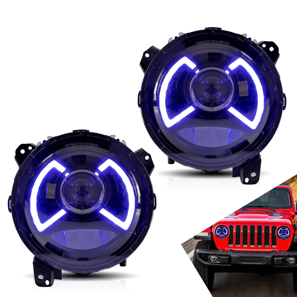 Headlamp Assembly for Jeep Wrangler 2018 2019 2020 Head Light with Moving Turn Signal Dual Beam Lens Car Accessories
Headlamp Assembly for Jeep Wrangler 2018 2019 2020 Head Light with Moving Turn Signal Dual Beam Lens Car Accessories