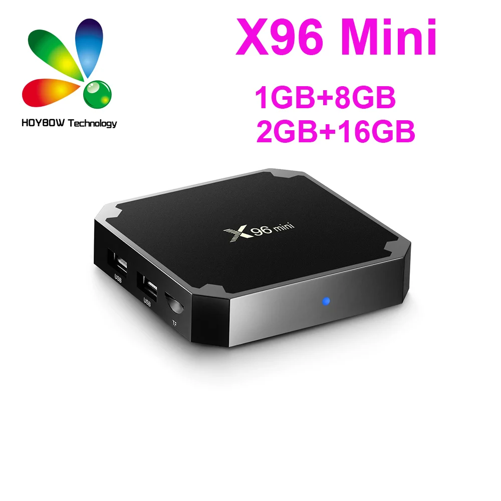

20pcs X96 mini Android 7.1 Smart TV BOX 2GB 16GB 1GB 8GB Amlogic S905W Quad Core Suppot H.265 UHD Kplayer 17.6 Media Player