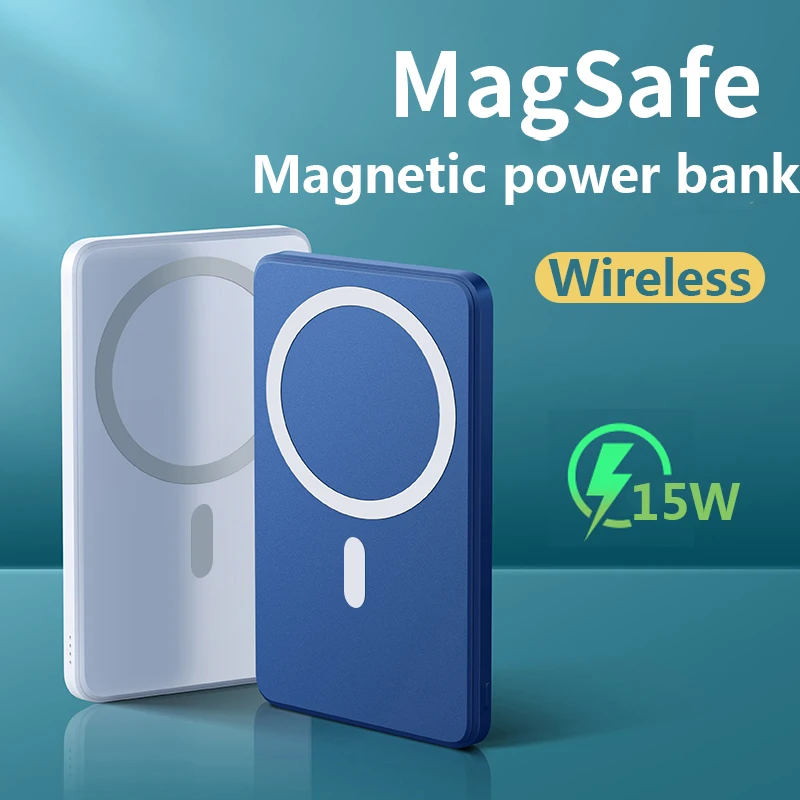 NEW 2021 Power Bank 15W Magnetic Wireless Fast Charger For magsafe Mobile Phone battery iphone 12 xiaomi Samsung 10000mAh | Мобильные