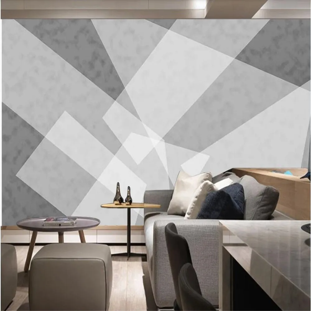 

milofi large wallpaper mural custom 3D geometric line polygon background wallpaper mural