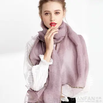 Foreign style Joker Solid Color Silk Wool Winter New Scarf Women Nail Beads Retro Literary Intellectuality
Foreign style Joker Solid Color Silk Wool Winter New Scarf Women Nail Beads Retro Literary Intellectuality