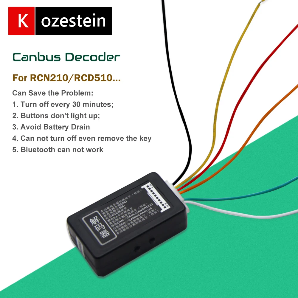 RCD330 Plus Canbus Decoder RCN210 RCD10 Canbus simulator for VW Jetta Polo Golf Passat EOS Bettle MK5 MK6 B6 7
RCD330 Plus Canbus Decoder RCN210 RCD10 Canbus simulator for VW Jetta Polo Golf Passat EOS Bettle MK5 MK6 B6 7