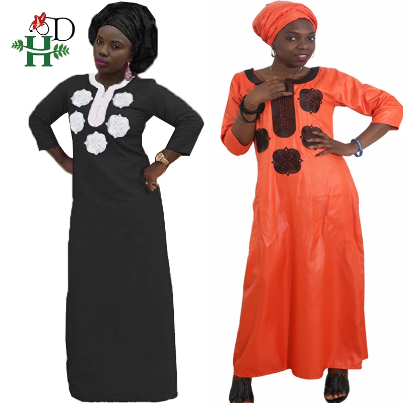 H&D Plus Size Women Clothes Africaine Robe Femme Maxi Dress With Headwraps 3XL 4XL Embroidered Dress Traditional Long Dress 2022
H&D Plus Size Women Clothes Africaine Robe Femme Maxi Dress With Headwraps 3XL 4XL Embroidered Dress Traditional Long Dress 2022