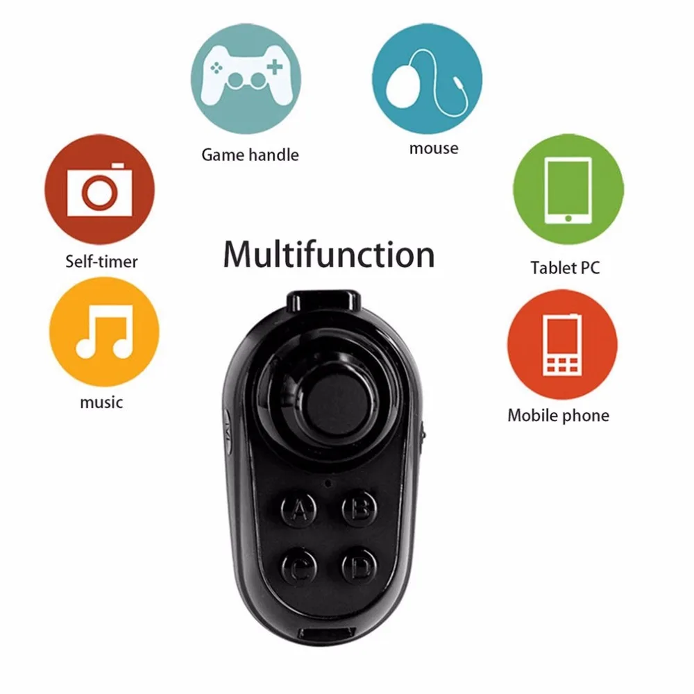 Wireless Controller Gamepad Mini Ring Wireless VR Remote Game E-book Flip Remote Control Bluetooth 4.0 Joystick for VR
Wireless Controller Gamepad Mini Ring Wireless VR Remote Game E-book Flip Remote Control Bluetooth 4.0 Joystick for VR