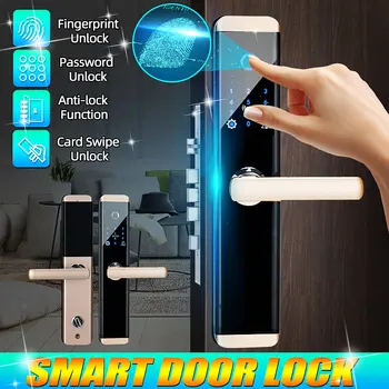 Security Electronic Smart Door Lock APP Touch Password Keypad Card Fingerprint WiFi APP Password RFID Unlock Electronic Hotels
Security Electronic Smart Door Lock APP Touch Password Keypad Card Fingerprint WiFi APP Password RFID Unlock Electronic Hotels