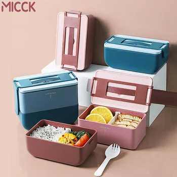 MICCK Portable Lunch Box with Compartment Microwave Heating Bento Box High Capacity Food Container with Tableware for Picnic
MICCK Portable Lunch Box with Compartment Microwave Heating Bento Box High Capacity Food Container with Tableware for Picnic
