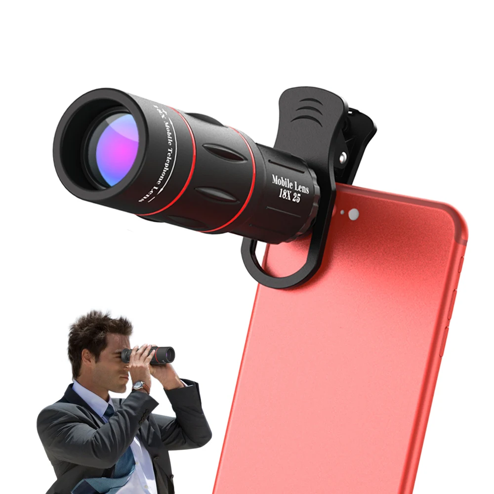 Good-Love Store】18X Zoom Lens HD Optical Cell Phone Monocular