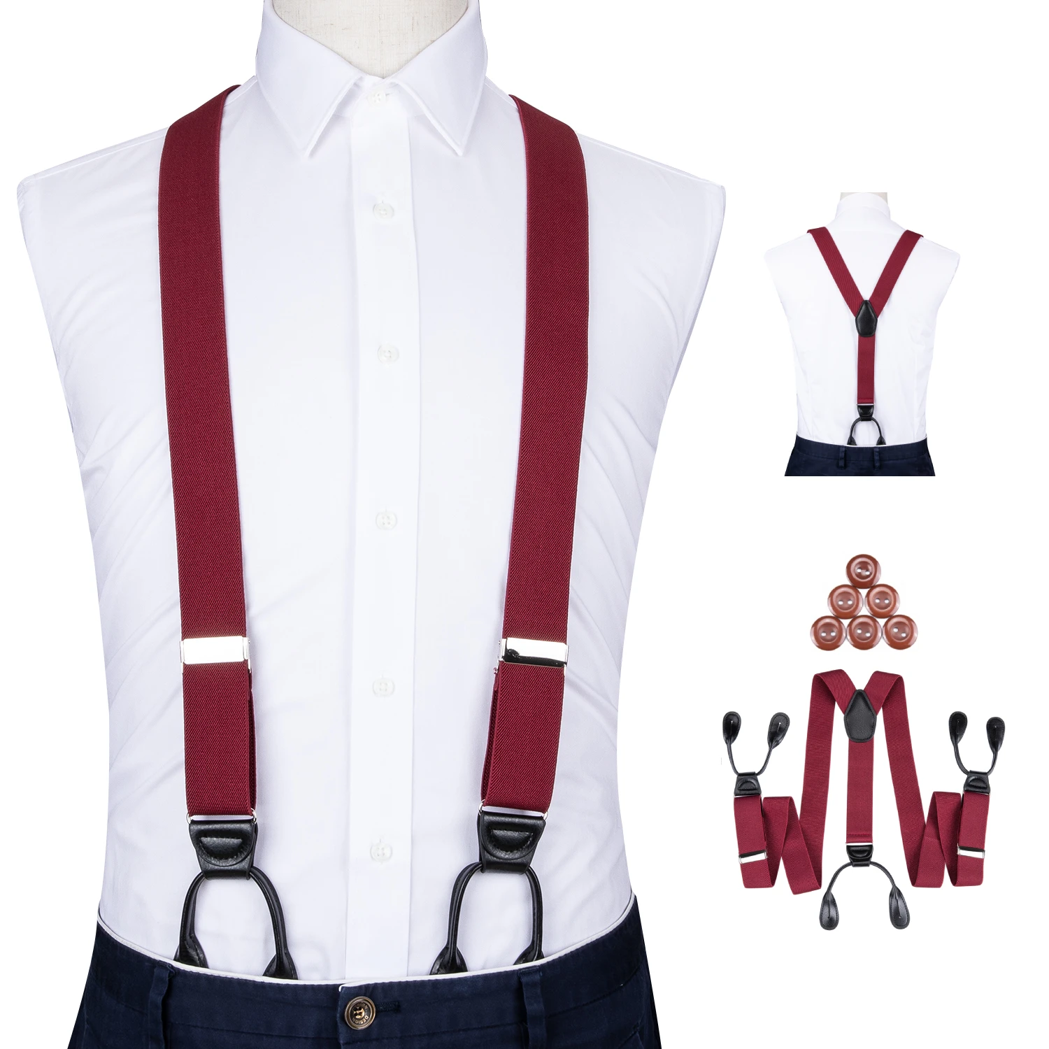 Adjustable Elasticated Adult Suspender Leather Trimmed Button End Y Back Mens Trouser Suspenders Heavy Duty Pants Braces DiBanGu
Adjustable Elasticated Adult Suspender Leather Trimmed Button End Y Back Mens Trouser Suspenders Heavy Duty Pants Braces DiBanGu