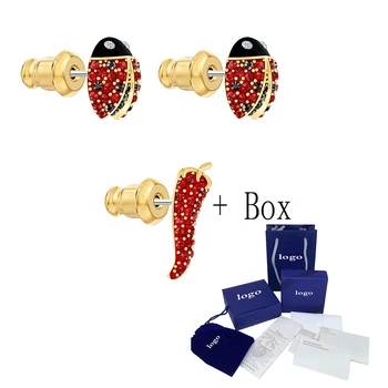 SWA New2020 Fall Winter New Lively Bright Little Pepper Beetle Stud Earrings 5498791 Stud Earrings Send Girlfriend Holiday Gift 
SWA New2020 Fall Winter New Lively Bright Little Pepper Beetle Stud Earrings 5498791 Stud Earrings Send Girlfriend Holiday Gift