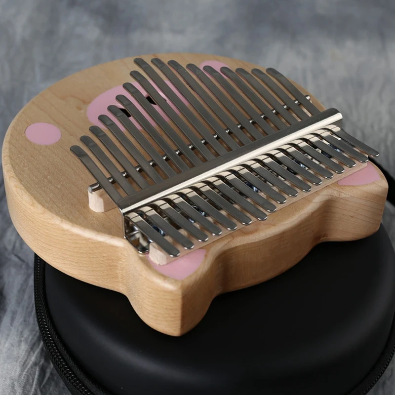 17 Keys Kalimba Thumb Piano Wood Mahogany Body Musical Instrument Fashion Cute Pink Pig Style Kalimba with Learning Book & Tune 
17 Keys Kalimba Thumb Piano Wood Mahogany Body Musical Instrument Fashion Cute Pink Pig Style Kalimba with Learning Book & Tune