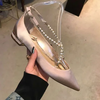 kmeioo elegant dress shoes woman pointed toe flats cross strap sandals pearl boat shoes shallow ankle strap satin flat shoes
kmeioo elegant dress shoes woman pointed toe flats cross strap sandals pearl boat shoes shallow ankle strap satin flat shoes