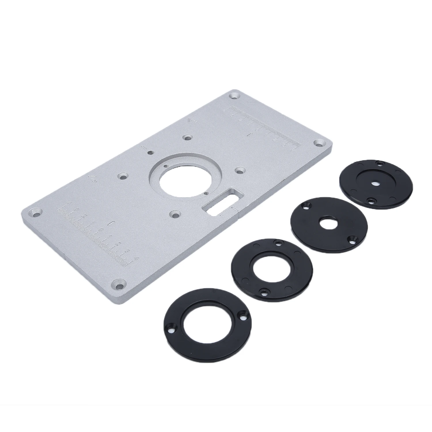 Aluminum Router Table Insert Plate+ 4 Rings Screws Kits For Woodworking Benches
Aluminum Router Table Insert Plate+ 4 Rings Screws Kits For Woodworking Benches