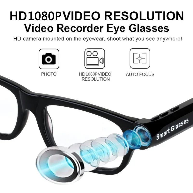 Advanced Smart Glasses Bluetooth Smart Glasses Hands-Free Call 1080P Camera Video GPS Navigation Remind Sunglasses
Advanced Smart Glasses Bluetooth Smart Glasses Hands-Free Call 1080P Camera Video GPS Navigation Remind Sunglasses