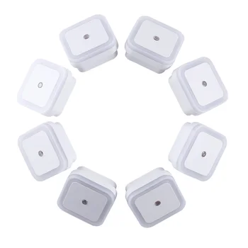 8PCS 1W LED Lamp Auto-control Light Sensor US Plug in Night Light for Kids Baby Nursery Bedroom Hallway Square Shape White
8PCS 1W LED Lamp Auto-control Light Sensor US Plug in Night Light for Kids Baby Nursery Bedroom Hallway Square Shape White