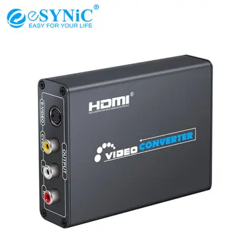 eSYNiC HDMI to RCA/S-Video Converter Adapter HDMI To Composite RCA AV S-Video R/L Audio Vdieo Converter 1080P/720P For PS3 Xbox
eSYNiC HDMI to RCA/S-Video Converter Adapter HDMI To Composite RCA AV S-Video R/L Audio Vdieo Converter 1080P/720P For PS3 Xbox