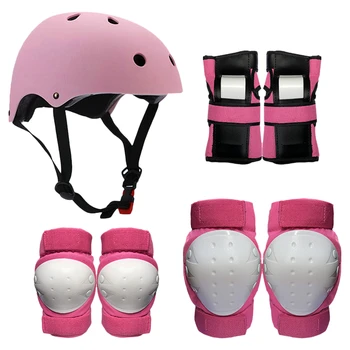 7 in 1 Protective Gear Set Knee Elbow Pads Wrist Guards Helmet Multi Sports Safety Protection Pads for Kids Teenagers 
7 in 1 Protective Gear Set Knee Elbow Pads Wrist Guards Helmet Multi Sports Safety Protection Pads for Kids Teenagers