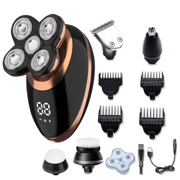 Head Shavers for Bald Men 4d Electric Razor 5 in 1 Nose Beard Trimmer Hair Clipper Shaving Kit Rotary Shaver Cordless USB Rechar
Head Shavers for Bald Men 4d Electric Razor 5 in 1 Nose Beard Trimmer Hair Clipper Shaving Kit Rotary Shaver Cordless USB Rechar