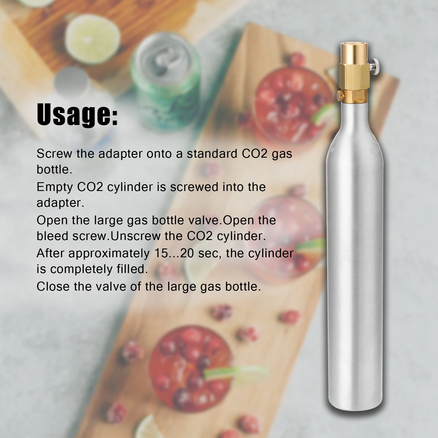 Hot Sodawater 0.6L Bottle Cylinder High Compressed Bottle with Refill Soda Adapter CGA320 Thread
Hot Sodawater 0.6L Bottle Cylinder High Compressed Bottle with Refill Soda Adapter CGA320 Thread